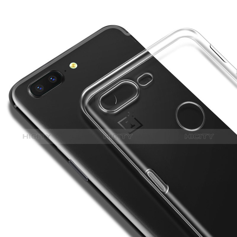 Silikon Hülle Handyhülle Ultradünn Tasche Durchsichtig Transparent für OnePlus 5T A5010 Klar groß