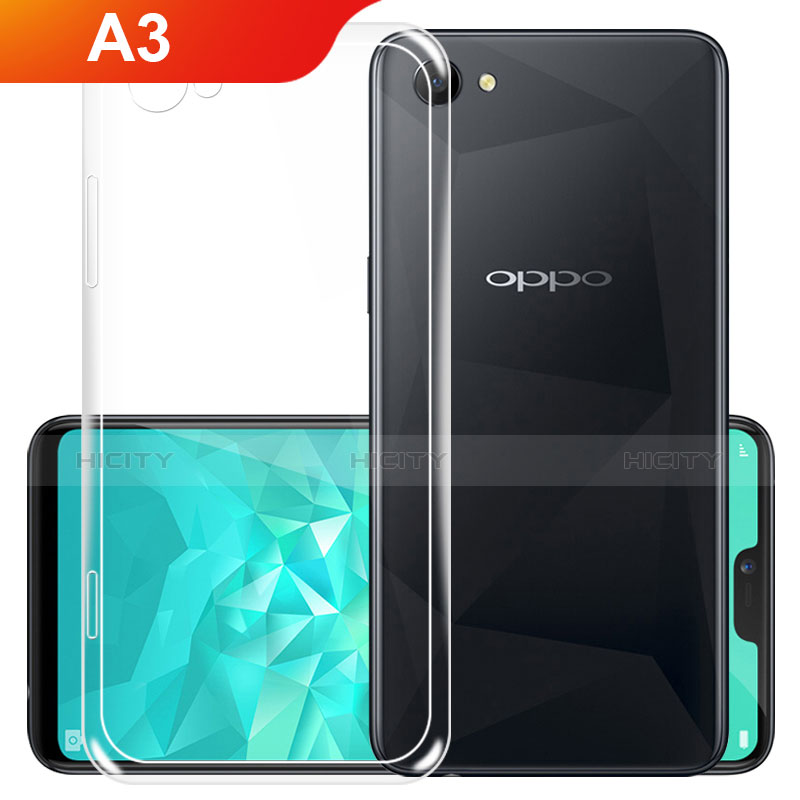 Silikon Hülle Handyhülle Ultradünn Tasche Durchsichtig Transparent für Oppo A3 Klar Plus
