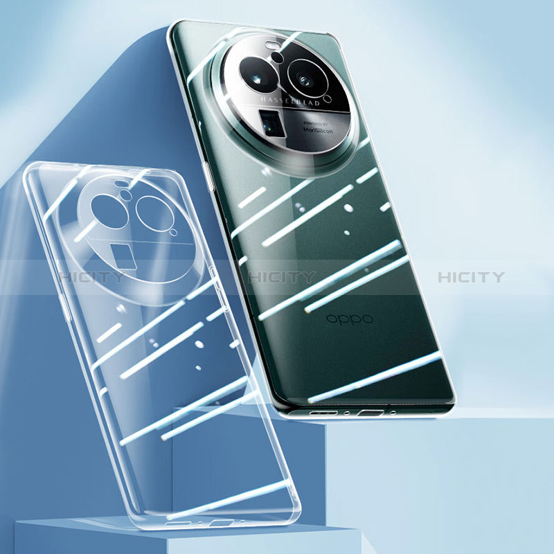Silikon Hülle Handyhülle Ultradünn Tasche Durchsichtig Transparent für Oppo Find X6 Pro 5G Klar