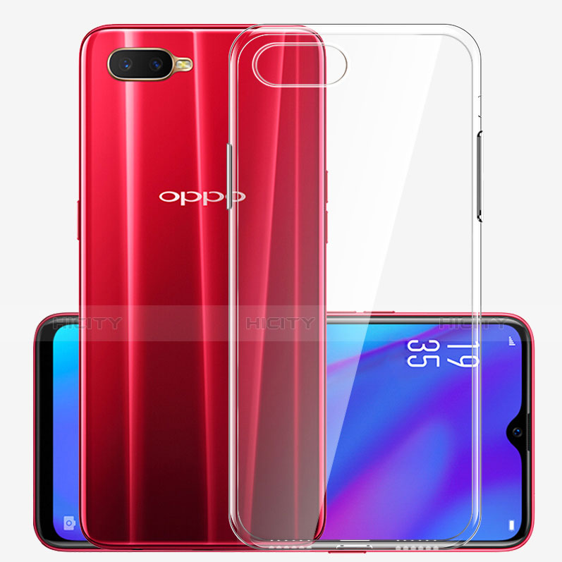 Silikon Hülle Handyhülle Ultradünn Tasche Durchsichtig Transparent für Oppo K1 Klar groß