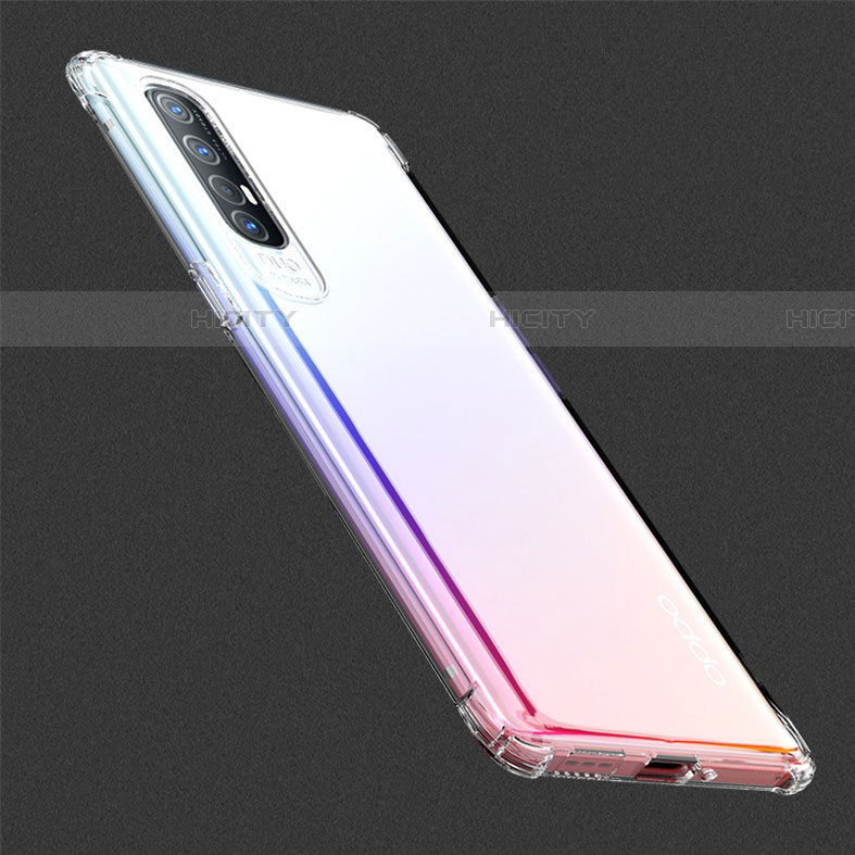 Silikon Hülle Handyhülle Ultradünn Tasche Durchsichtig Transparent für Oppo Reno3 Pro Klar groß