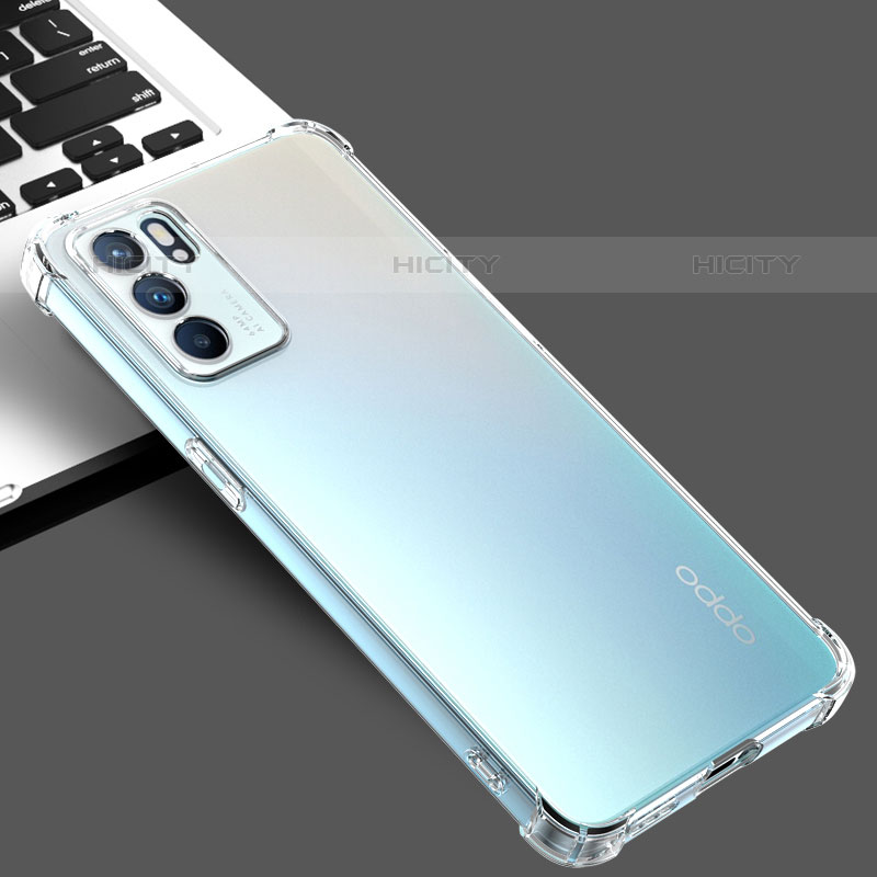 Silikon Hülle Handyhülle Ultradünn Tasche Durchsichtig Transparent für Oppo Reno6 5G Klar