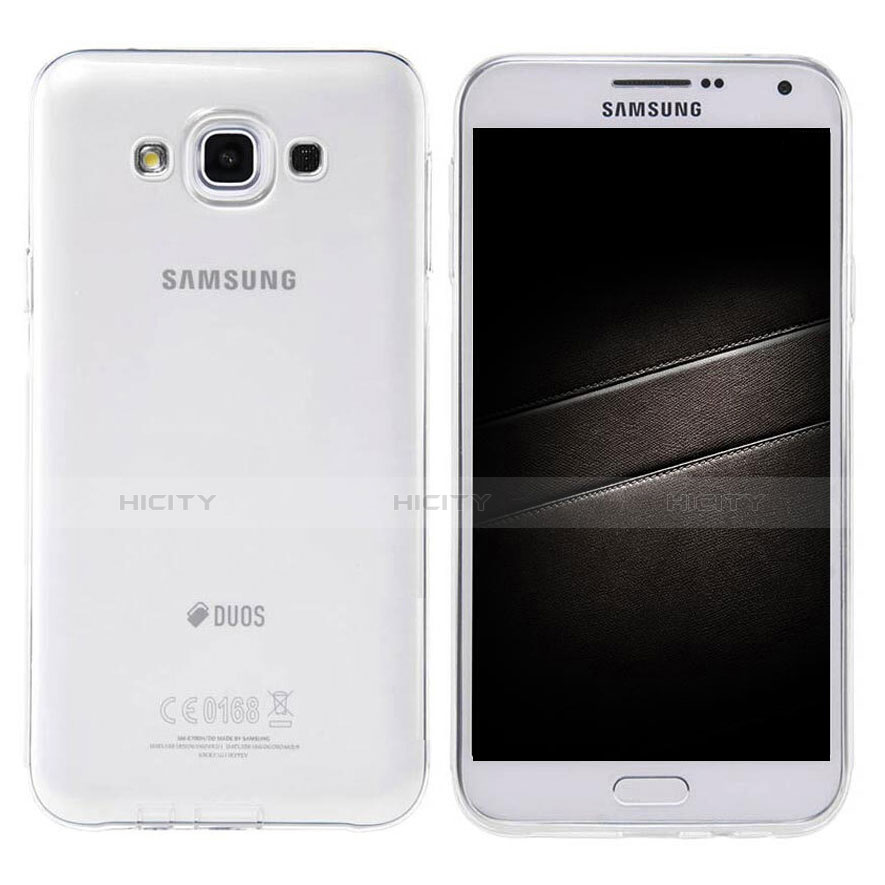 Silikon Hülle Handyhülle Ultradünn Tasche Durchsichtig Transparent für Samsung Galaxy E7 SM-E700 E7000 Klar Plus
