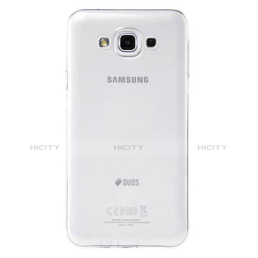 Silikon Hülle Handyhülle Ultradünn Tasche Durchsichtig Transparent für Samsung Galaxy E7 SM-E700 E7000 Klar groß