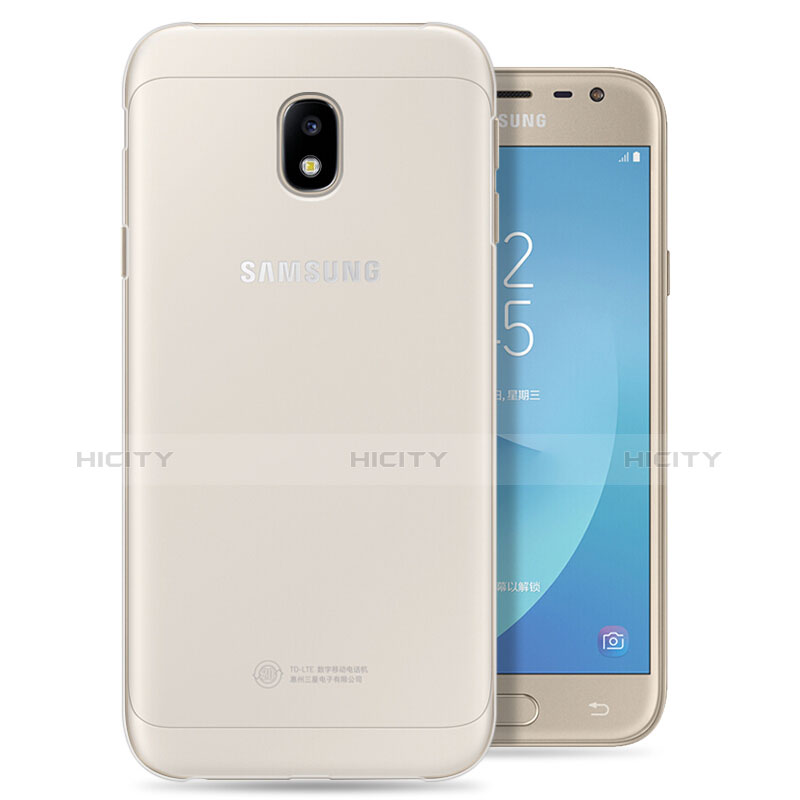 Silikon Hülle Handyhülle Ultradünn Tasche Durchsichtig Transparent für Samsung Galaxy J3 Pro (2017) Klar