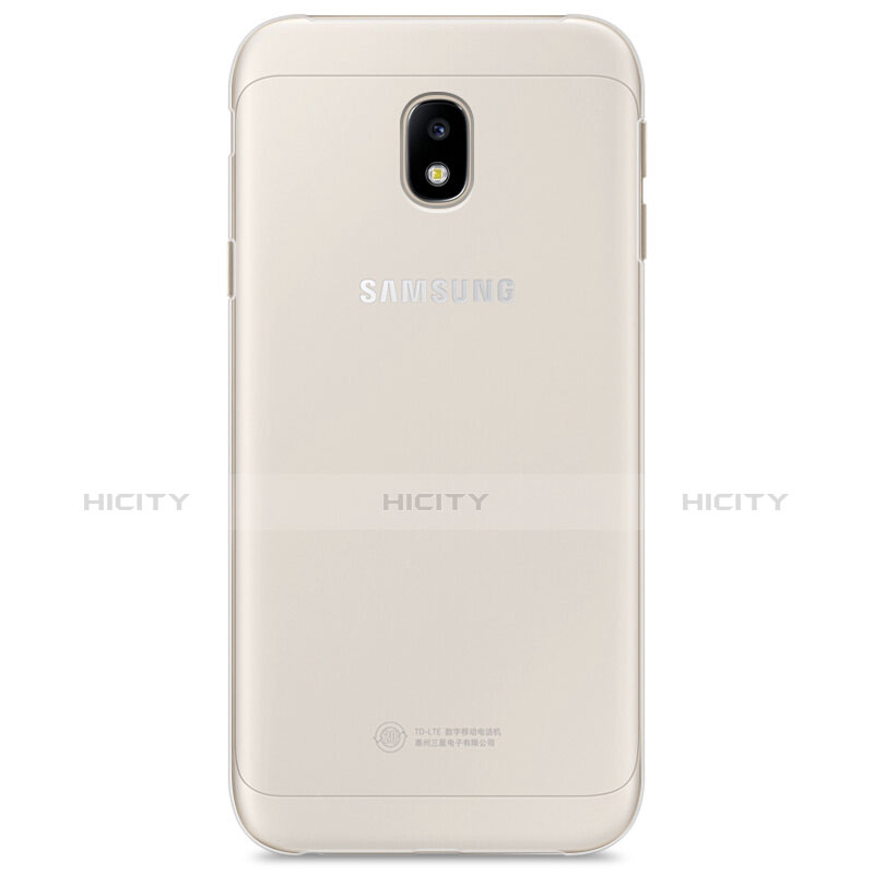 Silikon Hülle Handyhülle Ultradünn Tasche Durchsichtig Transparent für Samsung Galaxy J3 Pro (2017) Klar groß