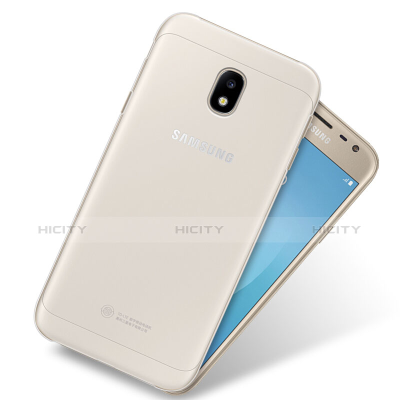 Silikon Hülle Handyhülle Ultradünn Tasche Durchsichtig Transparent für Samsung Galaxy J3 Pro (2017) Klar groß
