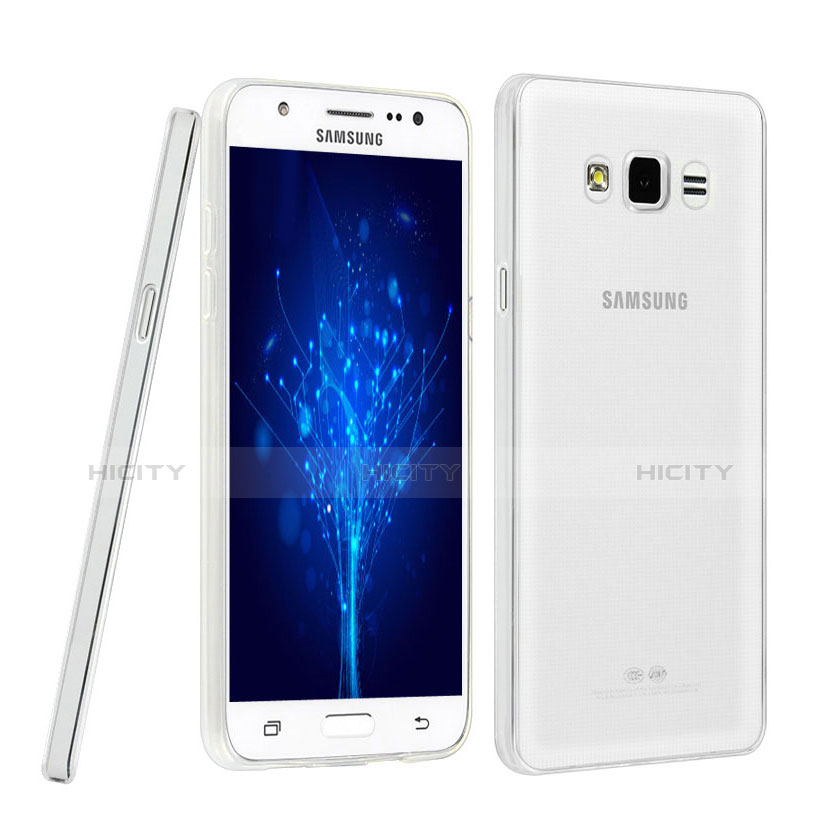 Silikon Hülle Handyhülle Ultradünn Tasche Durchsichtig Transparent für Samsung Galaxy J5 SM-J500F Klar groß