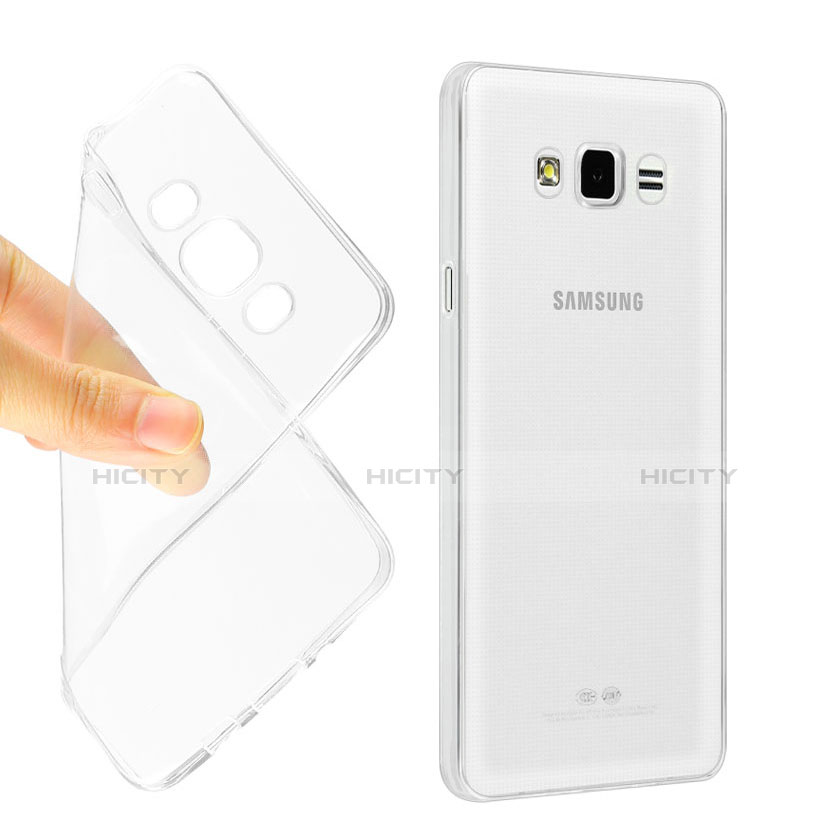 Silikon Hülle Handyhülle Ultradünn Tasche Durchsichtig Transparent für Samsung Galaxy J5 SM-J500F Klar groß