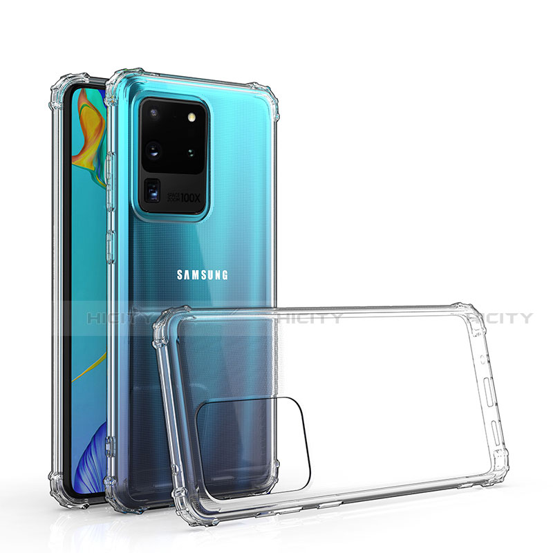 Silikon Hülle Handyhülle Ultradünn Tasche Durchsichtig Transparent für Samsung Galaxy S20 Ultra Klar