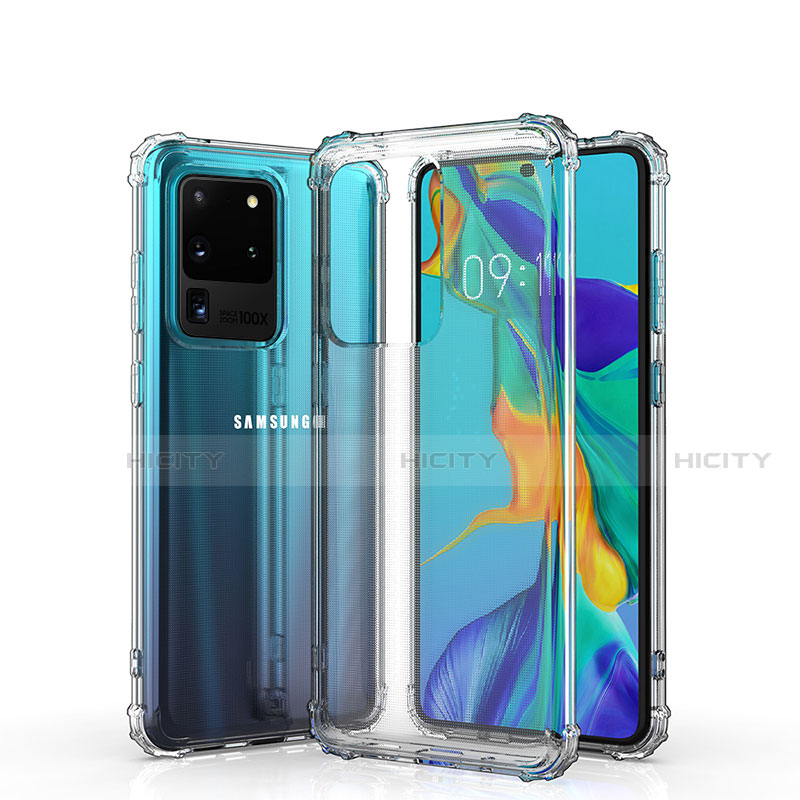 Silikon Hülle Handyhülle Ultradünn Tasche Durchsichtig Transparent für Samsung Galaxy S20 Ultra Klar