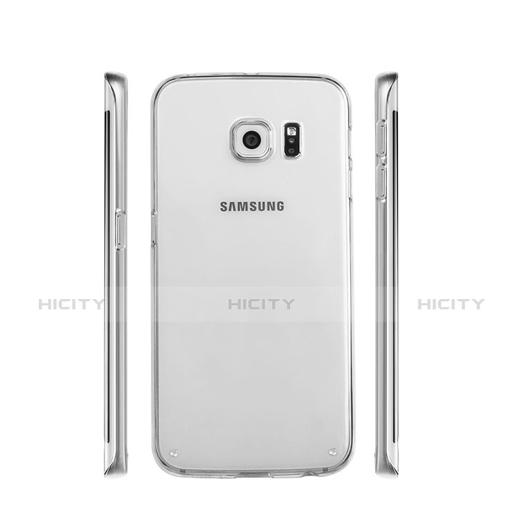 Silikon Hülle Handyhülle Ultradünn Tasche Durchsichtig Transparent für Samsung Galaxy S6 Edge SM-G925 Klar groß