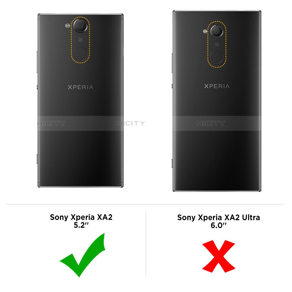 Silikon Hülle Handyhülle Ultradünn Tasche Durchsichtig Transparent für Sony Xperia XA2 Klar groß