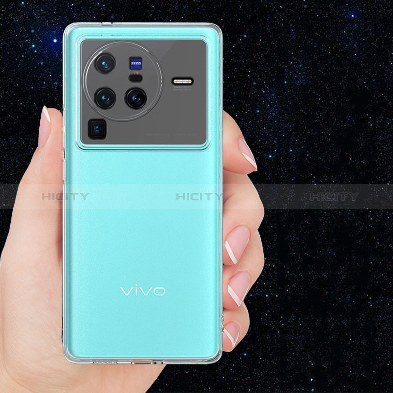 Silikon Hülle Handyhülle Ultradünn Tasche Durchsichtig Transparent für Vivo X80 Pro 5G Klar groß