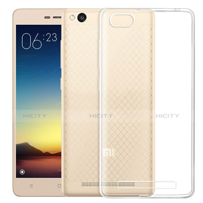 Silikon Hülle Handyhülle Ultradünn Tasche Durchsichtig Transparent für Xiaomi Redmi 3 Klar groß