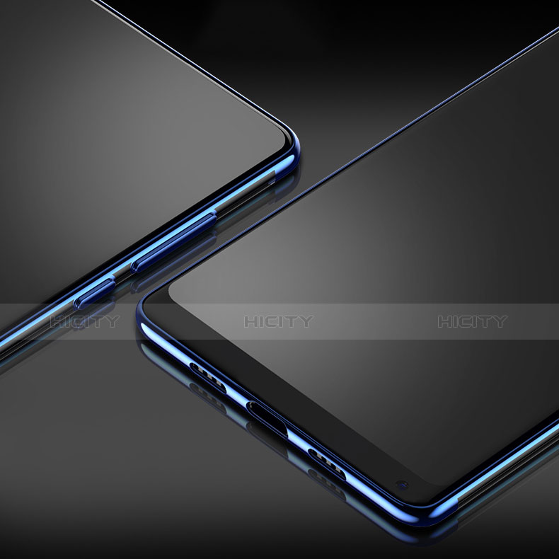 Silikon Hülle Handyhülle Ultradünn Tasche Durchsichtig Transparent mit Fingerring Ständer für Xiaomi Mi Mix Evo Blau groß