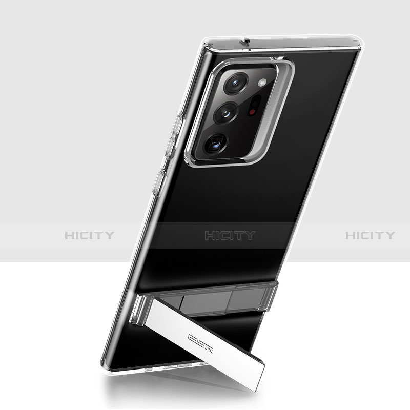 Silikon Hülle Handyhülle Ultradünn Tasche Durchsichtig Transparent mit Ständer für Samsung Galaxy Note 20 Ultra 5G Klar Plus