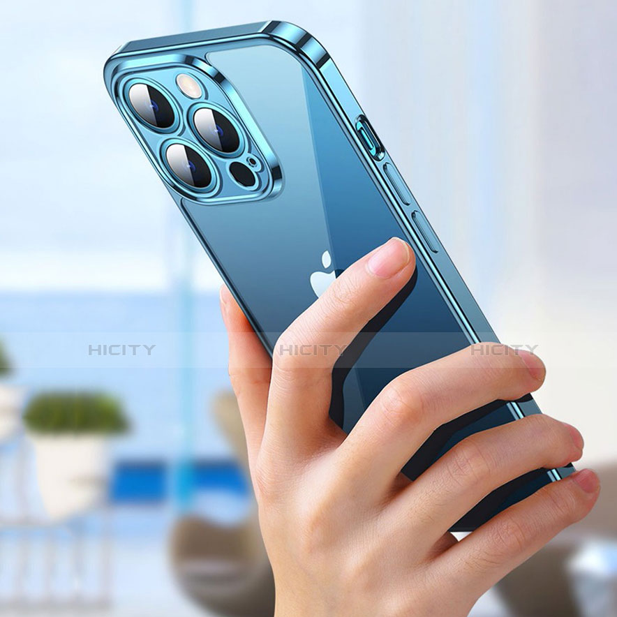 Silikon Hülle Handyhülle Ultradünn Tasche Durchsichtig Transparent Z01 für Apple iPhone 15 Pro Klar groß