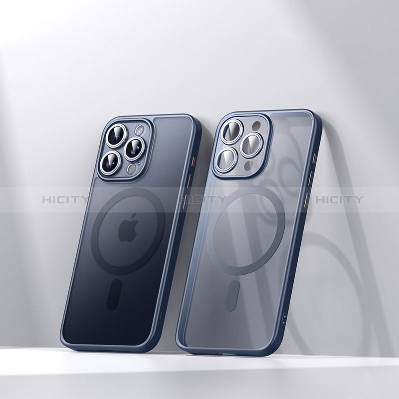 Silikon Hülle Handyhülle Ultradünn Tasche mit Mag-Safe Magnetic Magnetisch Durchsichtig Transparent LD4 für Apple iPhone 14 Pro