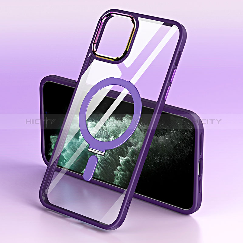 Silikon Hülle Handyhülle Ultradünn Tasche mit Mag-Safe Magnetic Magnetisch Durchsichtig Transparent SD1 für Apple iPhone 11 Pro Max