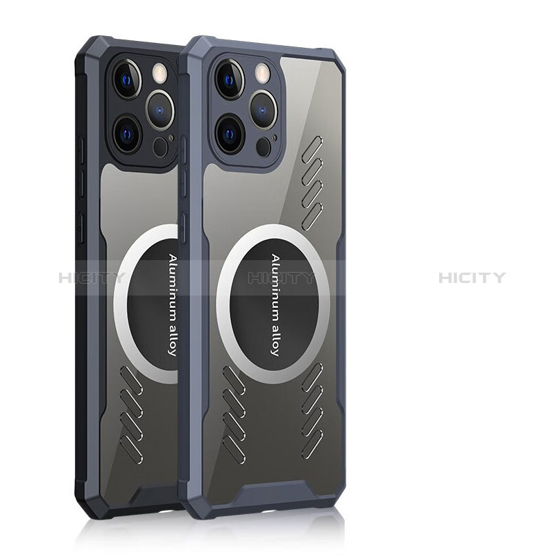 Silikon Hülle Handyhülle Ultradünn Tasche mit Mag-Safe Magnetic Magnetisch Durchsichtig Transparent XD1 für Apple iPhone 14 Plus groß