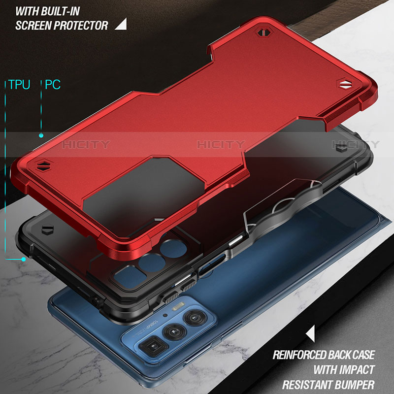 Silikon Hülle Handyhülle und Kunststoff Schutzhülle Hartschalen Tasche für Motorola Moto Edge S Pro 5G