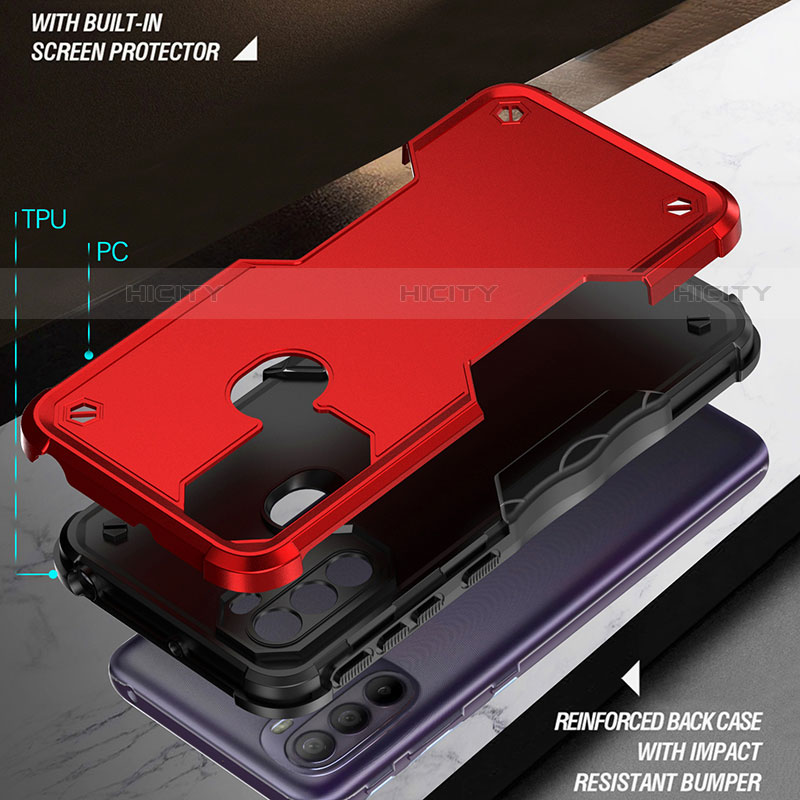 Silikon Hülle Handyhülle und Kunststoff Schutzhülle Hartschalen Tasche für Motorola Moto G31