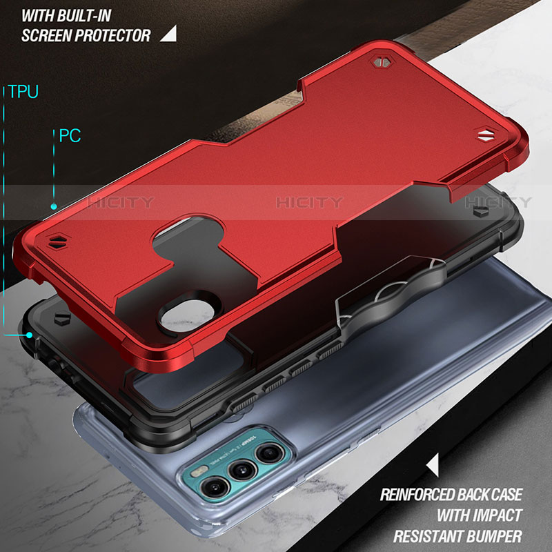 Silikon Hülle Handyhülle und Kunststoff Schutzhülle Hartschalen Tasche für Motorola Moto G60s
