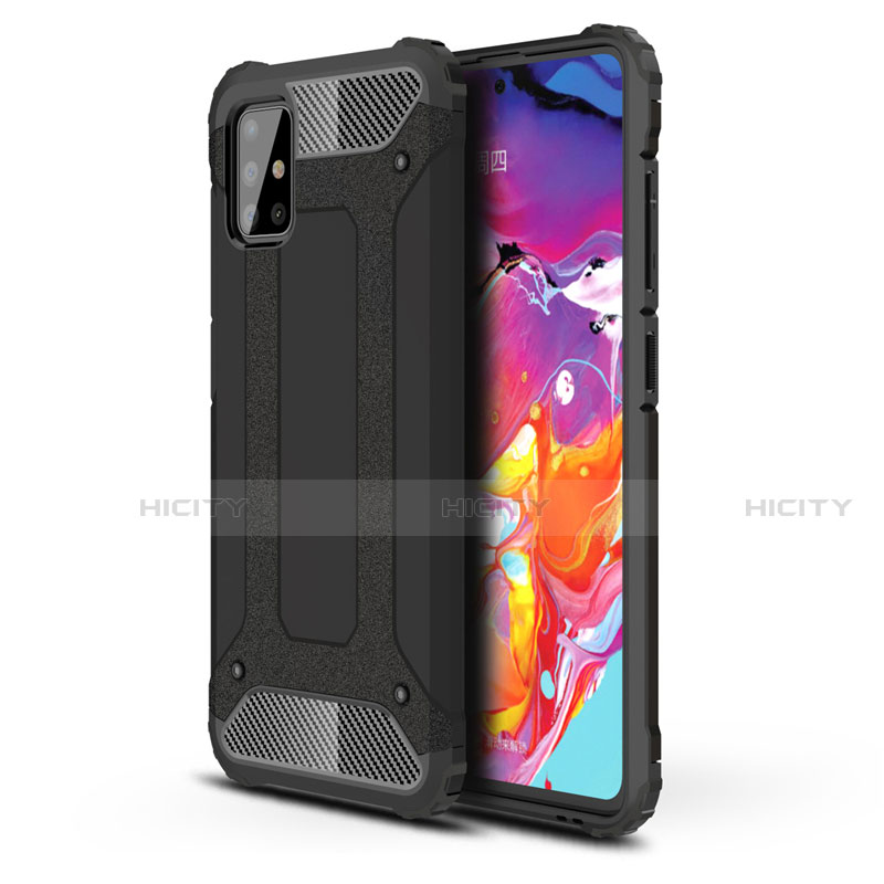 Silikon Hülle Handyhülle und Kunststoff Schutzhülle Hartschalen Tasche für Samsung Galaxy A51 4G