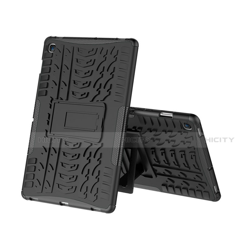 Silikon Hülle Handyhülle und Kunststoff Schutzhülle Hartschalen Tasche mit Ständer A01 für Samsung Galaxy Tab S5e 4G 10.5 SM-T725