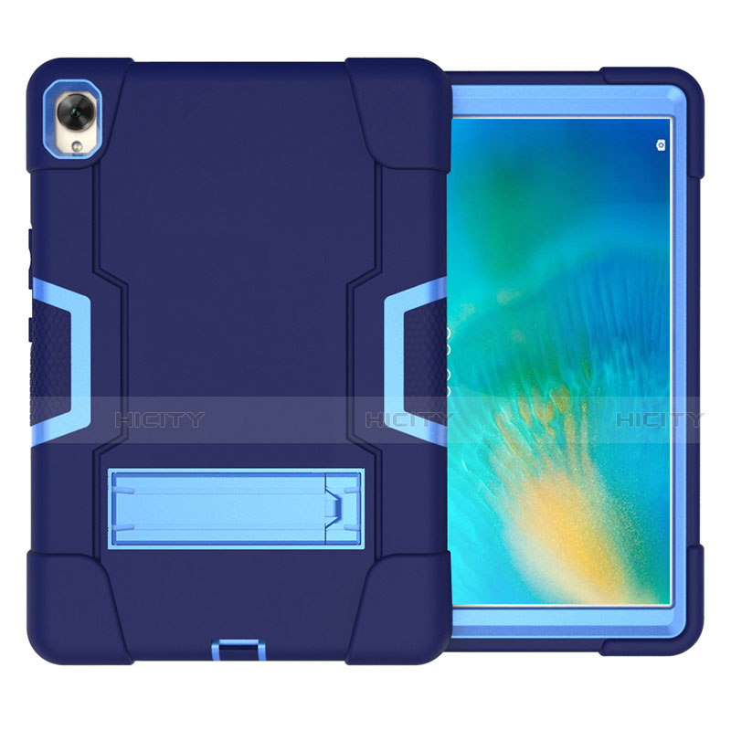 Silikon Hülle Handyhülle und Kunststoff Schutzhülle Hartschalen Tasche mit Ständer für Huawei MatePad 10.8