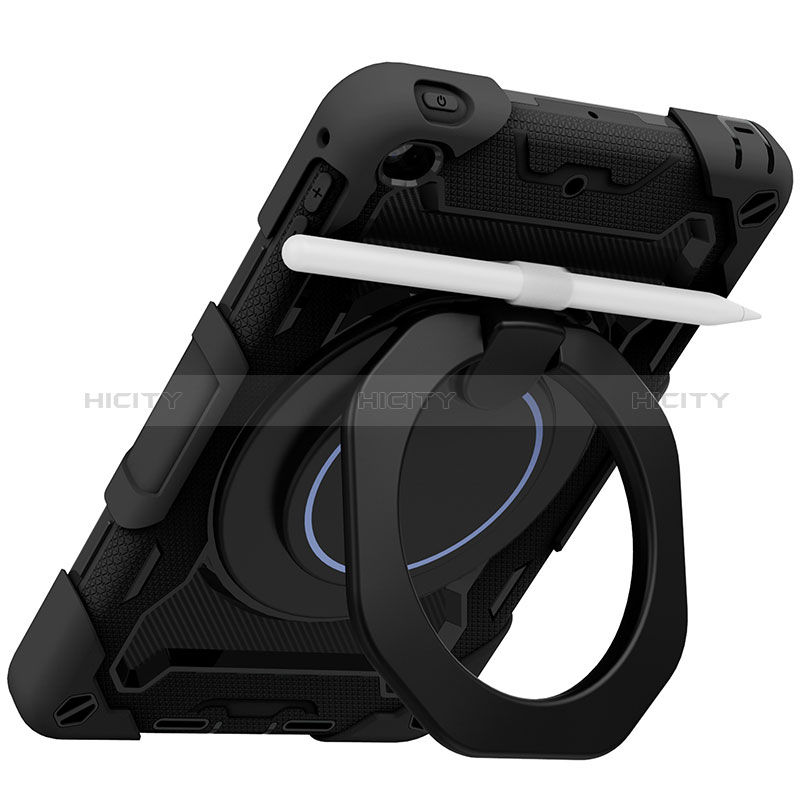 Silikon Hülle Handyhülle und Kunststoff Schutzhülle Hartschalen Tasche mit Ständer L03 für Apple iPad Mini 4