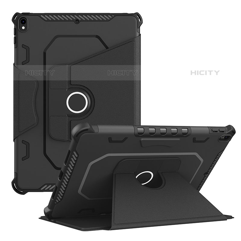 Silikon Hülle Handyhülle und Kunststoff Schutzhülle Hartschalen Tasche mit Ständer L04 für Apple iPad Pro 10.5