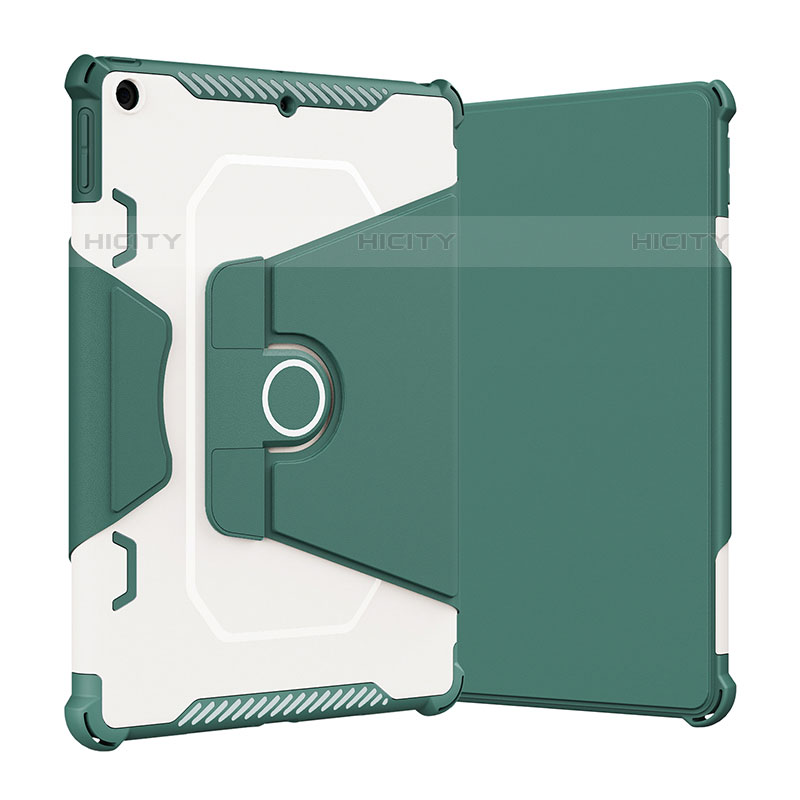 Silikon Hülle Handyhülle und Kunststoff Schutzhülle Hartschalen Tasche mit Ständer L05 für Apple iPad 10.2 (2020) groß