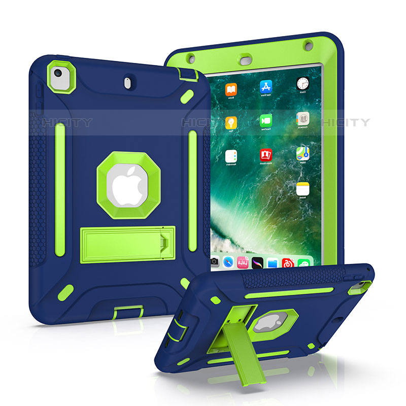 Silikon Hülle Handyhülle und Kunststoff Schutzhülle Hartschalen Tasche mit Ständer YJ1 für Apple iPad Mini 5 (2019) groß
