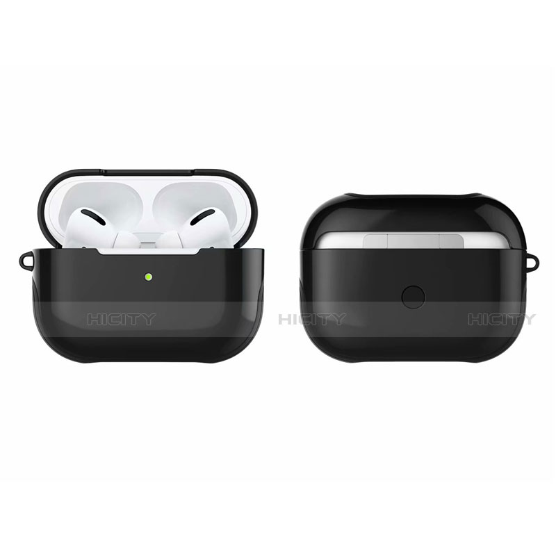 Silikon Hülle Handyhülle und Kunststoff Schutzhülle Hartschalen Tasche U01 für Apple AirPods Pro