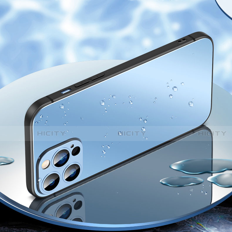 Silikon Hülle Handyhülle und Kunststoff Schutzhülle Hartschalen Tasche U01 für Apple iPhone 13 Pro groß