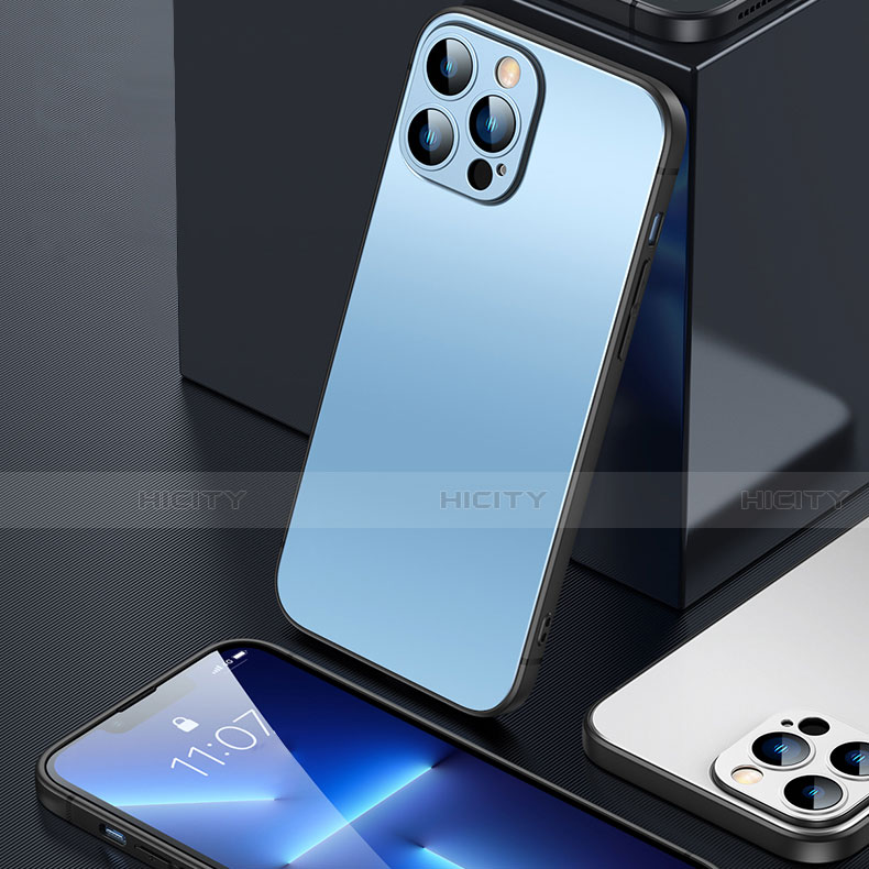 Silikon Hülle Handyhülle und Kunststoff Schutzhülle Hartschalen Tasche U01 für Apple iPhone 13 Pro groß