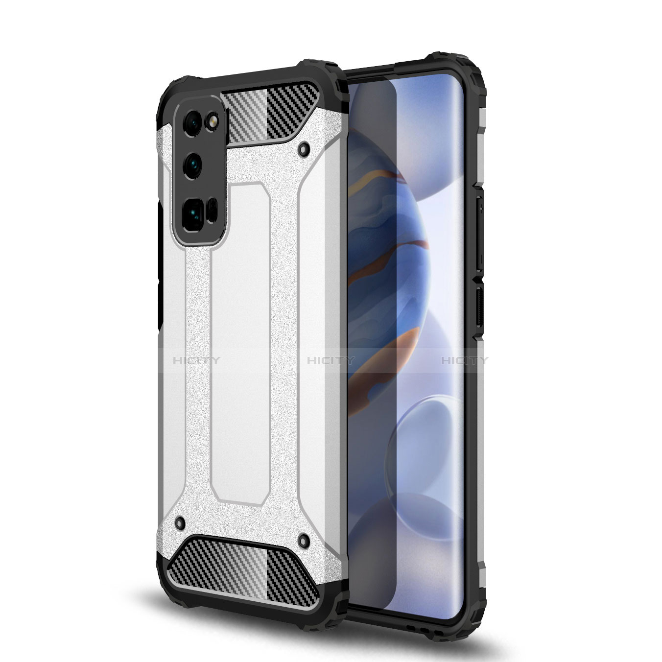 Silikon Hülle Handyhülle und Kunststoff Schutzhülle Hartschalen Tasche U01 für Huawei Honor 30 Pro