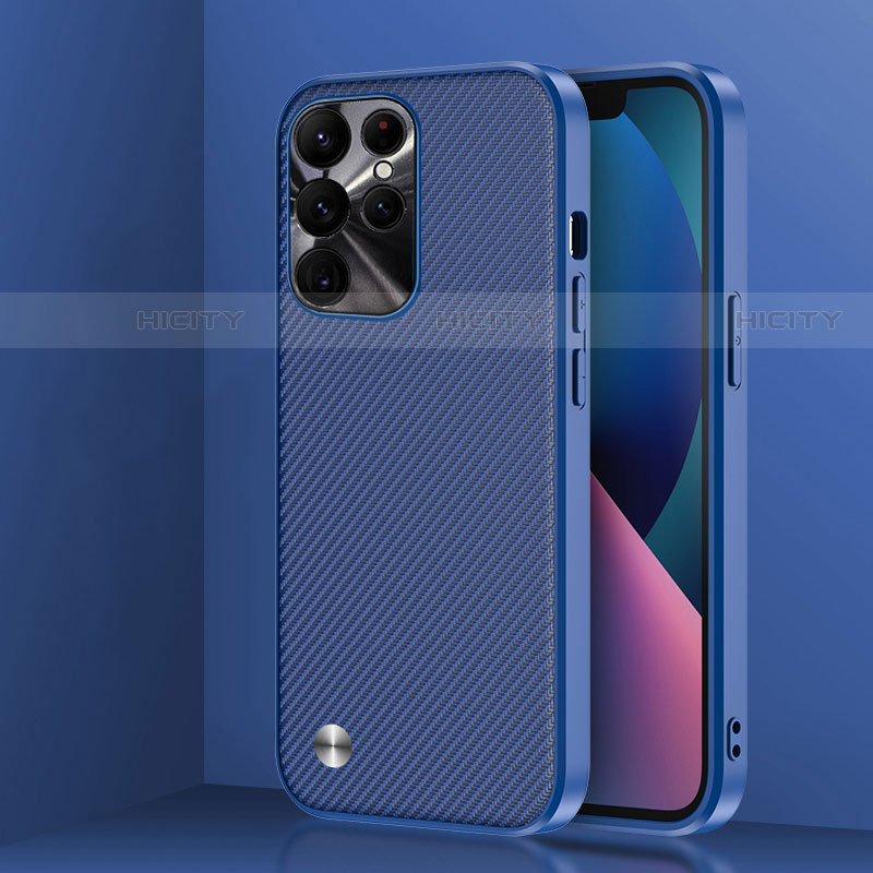 Silikon Hülle Handyhülle und Kunststoff Schutzhülle Hartschalen Tasche U01 für Samsung Galaxy S22 Ultra 5G groß