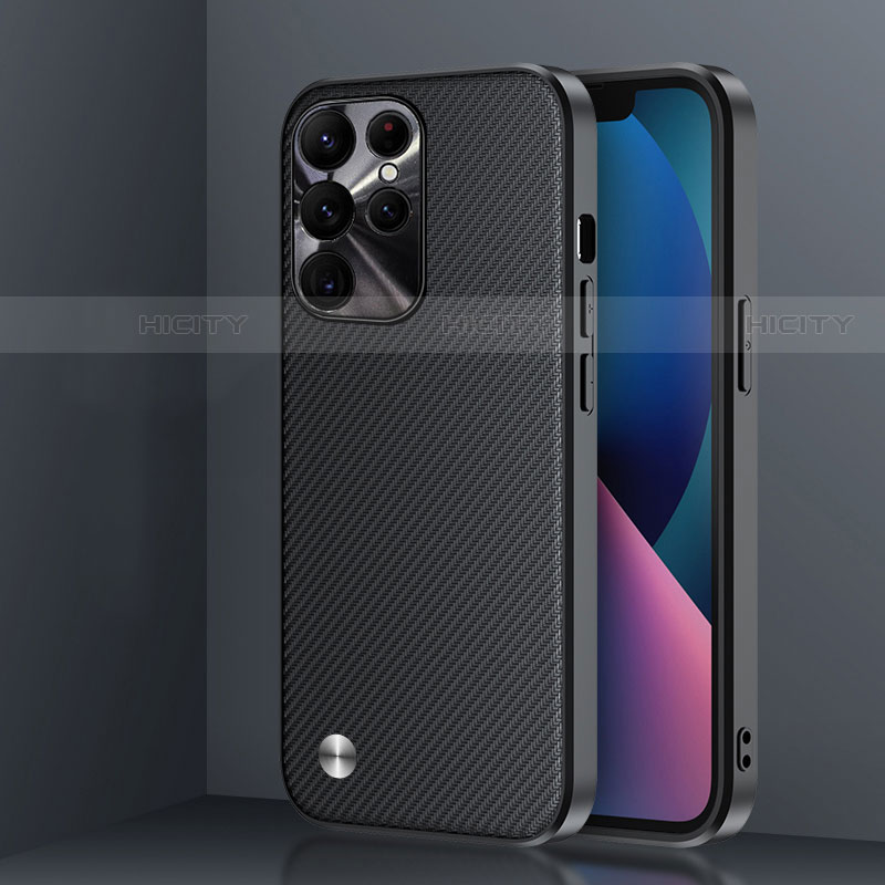 Silikon Hülle Handyhülle und Kunststoff Schutzhülle Hartschalen Tasche U01 für Samsung Galaxy S22 Ultra 5G groß