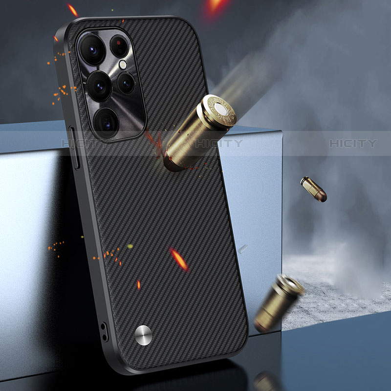 Silikon Hülle Handyhülle und Kunststoff Schutzhülle Hartschalen Tasche U01 für Samsung Galaxy S22 Ultra 5G groß