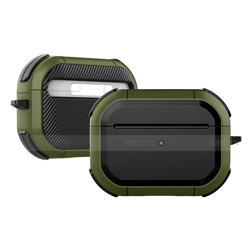 Silikon Hülle Handyhülle und Kunststoff Schutzhülle Hartschalen Tasche U03 für Apple AirPods Pro