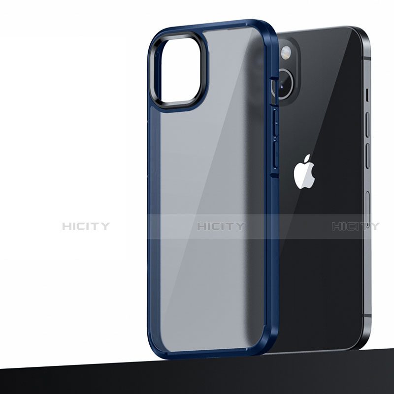 Silikon Hülle Handyhülle und Kunststoff Schutzhülle Hartschalen Tasche U04 für Apple iPhone 15 Plus