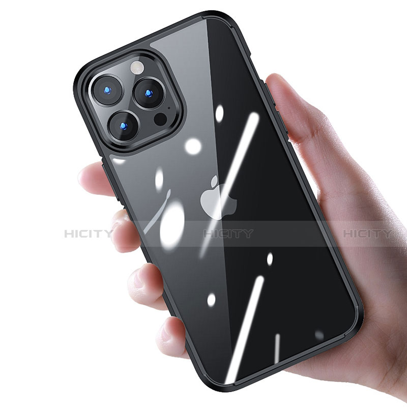 Silikon Hülle Handyhülle und Kunststoff Schutzhülle Hartschalen Tasche U05 für Apple iPhone 13 Pro Max groß