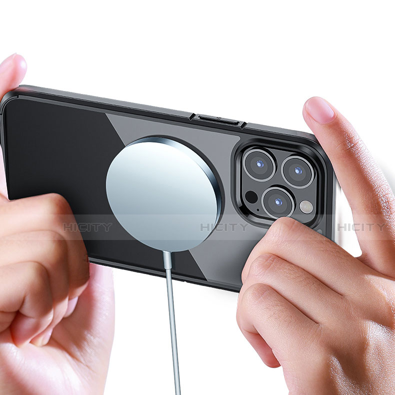 Silikon Hülle Handyhülle und Kunststoff Schutzhülle Hartschalen Tasche U05 für Apple iPhone 13 Pro Max groß