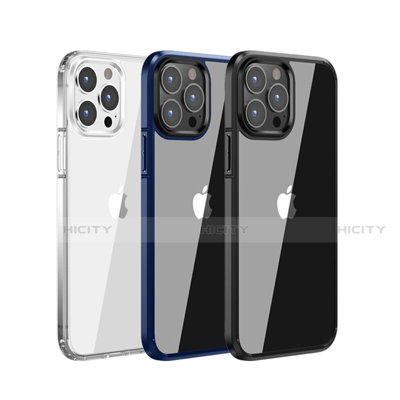 Silikon Hülle Handyhülle und Kunststoff Schutzhülle Hartschalen Tasche U05 für Apple iPhone 13 Pro Max groß