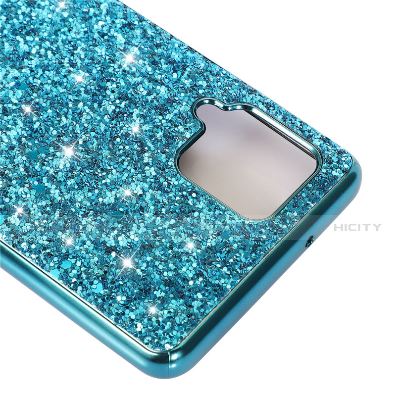 Silikon Hülle Handyhülle und Kunststoff Schutzhülle Hartschalen Tasche Vorder und Rückseite 360 Grad Ganzkörper Bling-Bling für Samsung Galaxy A42 5G