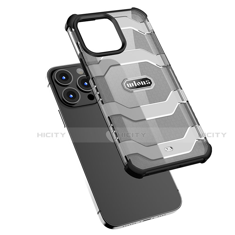 Silikon Hülle Handyhülle und Kunststoff Schutzhülle Hartschalen Tasche Vorder und Rückseite 360 Grad Ganzkörper U02 für Apple iPhone 13 Pro Max groß