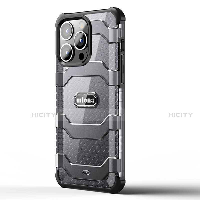 Silikon Hülle Handyhülle und Kunststoff Schutzhülle Hartschalen Tasche Vorder und Rückseite 360 Grad Ganzkörper U02 für Apple iPhone 13 Pro Max groß